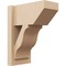 Ekena Millwork 8-in W x 14-in D x 18-in H Funston Slat Rough Cedar Woodgrain TimberThane Outlooker, Primed Tan OUTUR080X14X18FST24RCPR - alternate 1